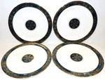 Exquisite Set Of 4 Royal Doulton Bone China H5018 Carlyle 10 5/8" Dinner Plates Used. Price: $124.99.