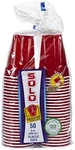 Solo Grips 9 Ounce Red Plastic Cups 50 Count Lightweight Less Spill Party Use New. Price: $17.59.