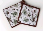 Pinecone Butterfly Quilted Hot-pad Holder Insul-bright Kitchen Cooking New. Price: $29.95.