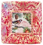 Michel Design Works 8 Dinner Paper Plates Christmastime Bird Pinecones Script New. Price: $18.99.
