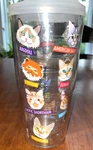 Tervis Flat Art Cats 24 Oz Insulated Tumbler Green Lid Feline Breeds Lady Used. Price: $12.25.