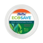Hefty D77300PK 6.75" Dia Ecosave Sugarcane Plate Tableware - White (30/PACK) New. Price: $14.11.