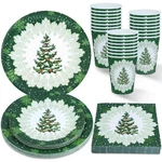 Christmas Party Plates Napkins Cups Tableware Set 96 Pieces Disposable... New. Price: $32.03.