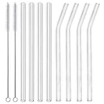 Alink Glass Smoothie 10" X Mm Long Reusable Clear Drinking Straws,... New. Price: $11.67.