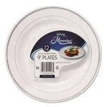 Wna RSM91210WS 9" Dia Masterpiece Plastic Plates - White/silver (120/CT) New. Price: $122.47.