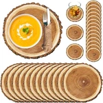 200 Disposable Wooden Slice Paper Placemats And Coasters Set Vintage Large New. Price: $35.13.