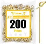 200PCS Cocktail Bamboo Skewers For Appetizers, Fancy Toothpicks New. Price: $18.99.