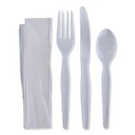 Boardwalk Fktnhwpswh Fork/knife/napkin/teaspoon Cutlery Kit (250/CT) New. Price: $29.10.