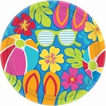 Amscan Girls Sun-sational Summer Luau Party Sophisticated Hibiscus Round Plates New. Price: $17.99.