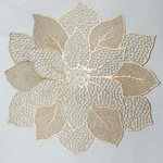 Gold Round Placemats For Dining Table Set Of 6 Pressed Vinyl Metallic ... New. Price: $31.46.