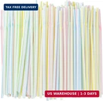 200 Pack 8.5" High Flexible Plastic Straws,bendable Disposable Drinking New. Price: $16.17.