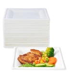 150 Piecs Compostable Square Plates, 6 Inch Eco-friendly Heavy Duty Biodegrad... New. Price: $38.90.
