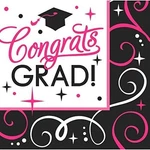 Amscan Sparkling Graduation Party Congrats Beverage Paper Napkins 36 New. Price: $13.99.