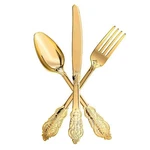 160 Gold Plastic Silverware Set Disposable Utensils Including 80 FORKS40 New. Price: $29.76.
