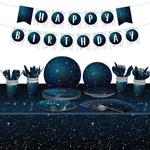 Tiamon 171 Pcs Galaxy Space Party Decoration Tableware Set Theme Birthd... New. Price: $38.80.
