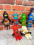3D Ninjago Fondant Toppers Approx. 4 Tall. Perfect For Your Themed Party New. Price: $32.00.