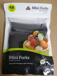 Jacent 48 Count Black Mini Appetizer Forks, 1-PACK New. Price: $9.00.