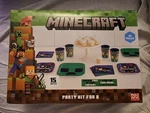 New Minecraft Party Kit For 8 Plates Napkins Cups 40 Pieces Kids Birthday. Price: $16.09.