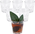 Plastic Drinking Glasses Set Of 6, Unbreakable Water Tumbler, Acrylic Cu New. Price: $14.13.