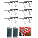 12 Pc Stainless Steel Cloths Picnic Clamps Cover Clip Holder New. Price: $7.47.