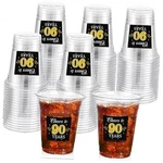 Funnymoom 60 Pack Birthday Cup 12 Oz Cheers To Years Disposable Gold 90TH New. Price: $29.25.