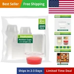 Plastic Portion Cups With Lids Ounce, 200 Sets Disposable Fo... New. Price: $20.99.