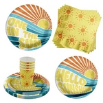 First Birthday Party Supplies - Boys 1ST Sunshine 64 Piece One The New. Price: $39.01.