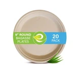 100% Compostable Bagasse Paper Dinner Plates Heavy-duty Eco-friendly Sturdy... New. Price: $19.01.
