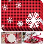 24 Sheets Christmas Paper Placemats 16.54 X 11.22 Inch Disposable Large, Red New. Price: $17.99.