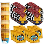 Birthday Story Toy Cowboy Party Supplies Set Plates Napkins Cups Tab... New. Price: $28.44.