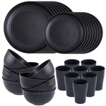 Supernal Wheat Straw Dinnerware Sets,plates And Bowls Set, Dish For 8, Unbr New. Price: $36.94.