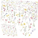 Juweked 3PCS Colorful Wildflower Table Cloth Plastic Floral New. Price: $18.62.