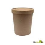 Packnwood 210SOUPCOK25, 18 Oz Brown Kraft Cup With Lid Included, 250/CS New. Price: $191.99.