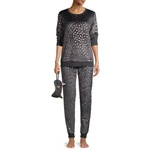 Secret Treasures Women's Gray/gold Foil Plush Animal Print Lounge Set Eye Mask New. Price: $37.49.