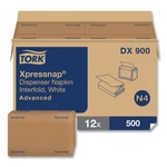 Tork DX900 1-PLY Bag-pack 13" 8.5" Xpressnap Napkins White (6000/CARTON) New. Price: $77.13.