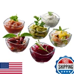 Vikko Mini Glass Dipping Bowls, Set Of 6, 2.25 Oz Soy Sauce Condiment Dishes New. Price: $56.86.