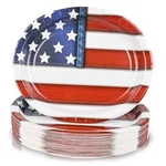 50PCS American Flag Patriotic Oval Plates - 4TH Of July Party New. Price: $36.15.