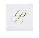 Gift Boutique 100 Gold Monogram Cocktail Napkins Letter Disposable Paper Pa... New. Price: $23.55.