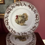William Sonoma Turkey 9 Plates Perfect For Thanksgiving Used. Price: $250.00.