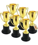 Plastic Golden Cup Trophy For Kids - 6 Pack 4 Inch New. Price: $12.50.