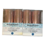 Tumblers Heavyweight Clear Party Cups Rose Gold Rim Plastic Disposable 50 12 Oz New. Price: $12.00.