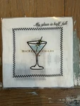 Mackenzie Childs Courtly Check Linen Cocktail Napkins Embroidered Set Of 4 Nip New. Price: $59.95.
