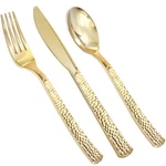 Plastic Silverware Set 360PCS Gold Heavy Duty Disposable Flatware Supernal Forks New. Price: $59.99.