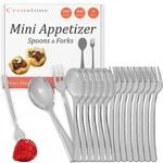 Spoons And Forks Value Pack - 200 Silver Mini Appetizers... New. Price: $21.07.