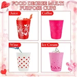 12 Pack Multi Color Valentine's Day Plastic Cups Heart Deco New. Price: $17.25.