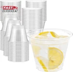 100 Pack 9 Oz Clear Plastic Cups, Sturdy & Food Safe Disposable For New. Price: $19.99.