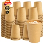 Packinno 8 200 Disposable Paper Cups, Kraft Coffee Oz, Brown New. Price: $28.98.