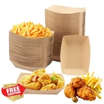 Yiksonyo 250PK 1 Lb Brown Paper Food Trays Nacho Fry Taco Boats Disposable New. Price: $40.99.