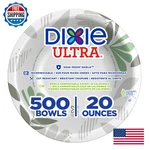 Dixie Ultra 20 Oz Heavy-weight Paper Bowls Pathways 500 Count Bulk Case 4 New. Price: $120.98.