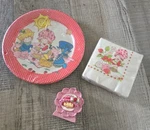 Vintage Strawberry Shortcake Party Plates Napkins Birthday Candle New. Price: $39.99.